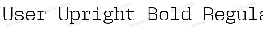 User Upright Bold Regular字体转换